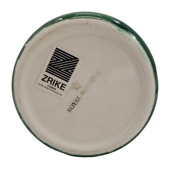 Hand-Painted Ceramic Bottle With Floral Design & Cork Lid By Zrike - Picture 6 of 10